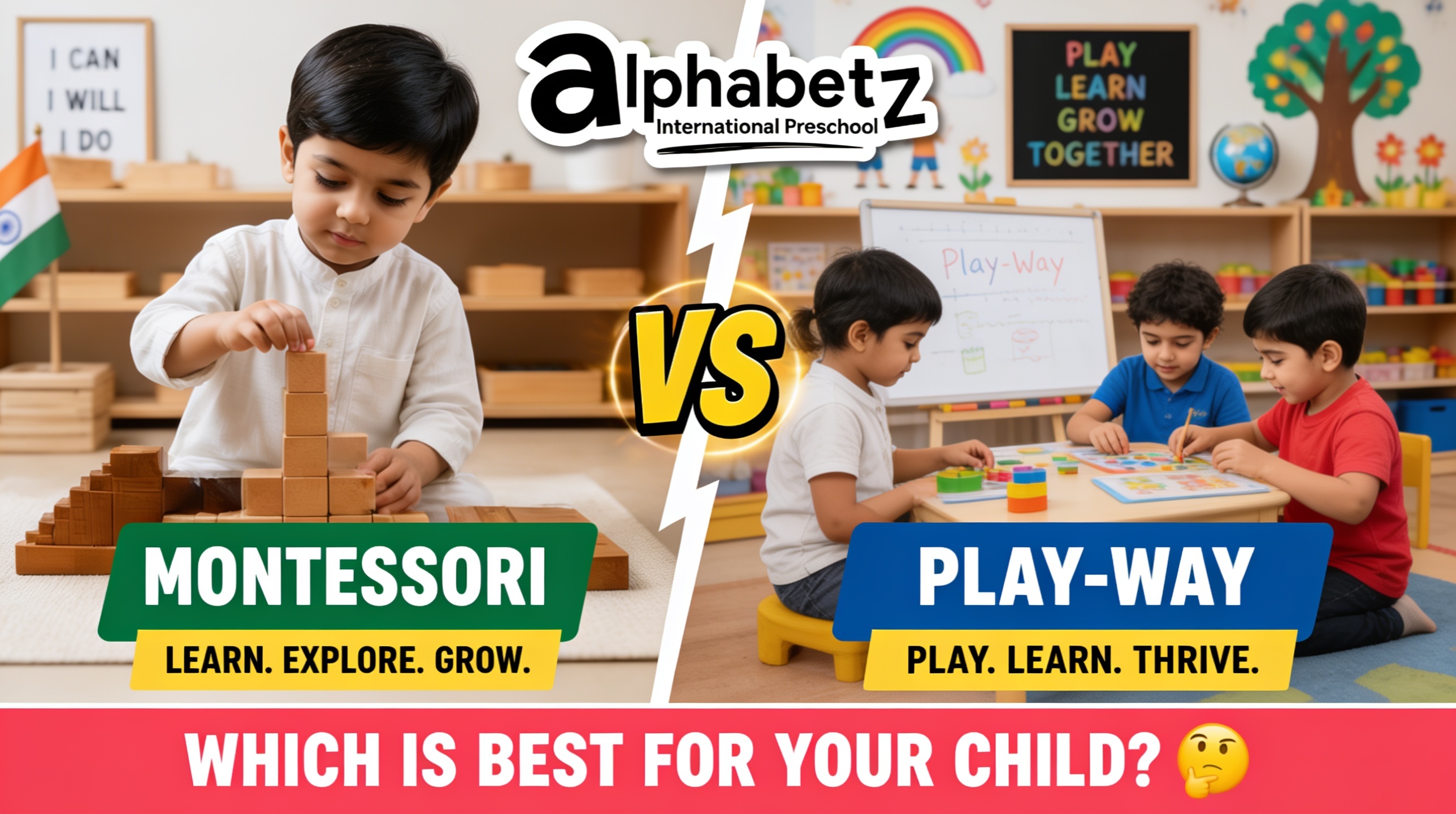 Montessori vs Modern Play Way How to Choose the Right Preschool in Chennai